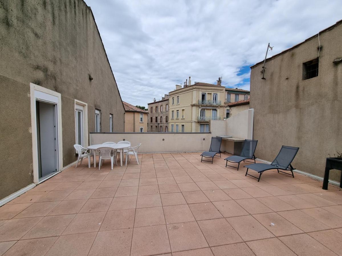 T4- Terrasse 50M², Garage, Centre-Ville 나르본 외부 사진